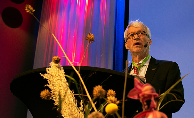 Mats Ericson, omvald som förbundsordförande.