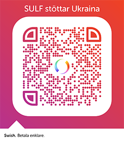 QR-kod till swish för insamling till ukrainska lärarorganisationer.
